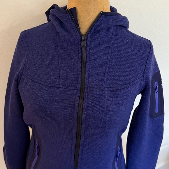Arc'teryx sz XS Covert Hoodie fleece polar tech Deep Blue Ski Jacket - Picture 3 of 13